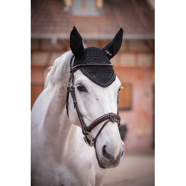 Paardenoornet New Strass Pénélope Zwart