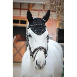 Paardenoornet New Strass Pénélope Zwart