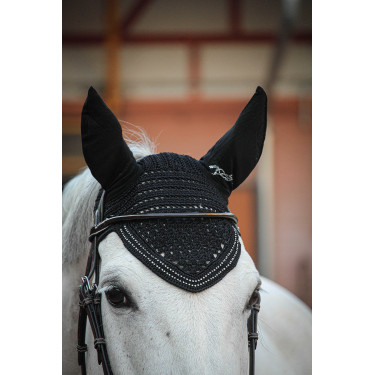 Paardenoornet New Strass Pénélope Zwart