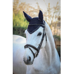 Paardenoornet New Strass Pénélope Marineblauw