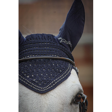 Bonnet pour chevaux New Strass Pénélope Bleu marine Bonnet pour chevaux New Strass Pénélope Bleu marine