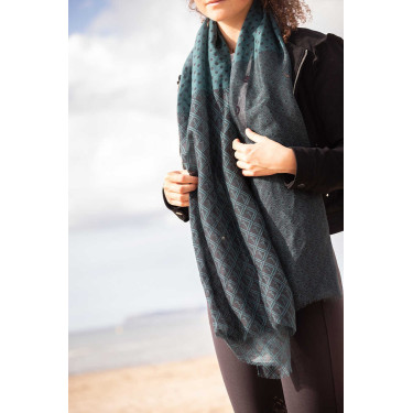 Stola Alix Pénélope Zwart / eendblauw