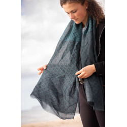 Stola Alix Pénélope Zwart / eendblauw