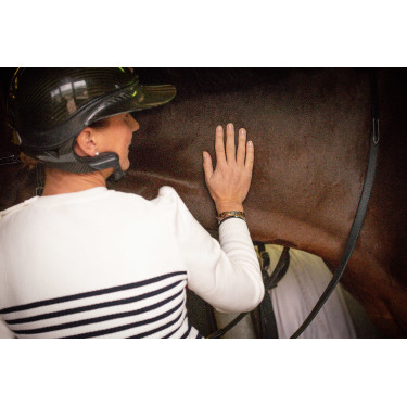 Pull Pénélope x Saint James Maelle Ecru / marine / rouge Motifs