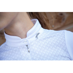 Polo wedstrijd Sevilla Pénélope lange mouwen Wit