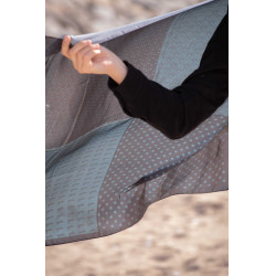 Foulard Pénélope Mya Noir / bleu canard Foulard Pénélope Mya Noir / bleu canard