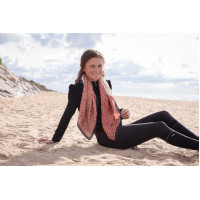 Foulard Pénélope Mya Ecru / rouille Blanc Foulard Pénélope Mya Ecru / rouille Blanc