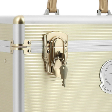 Coffre de pansage Equithème Je t'aime Amande Marron