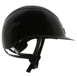 Casque Equithème Wings Noir brillant lamé