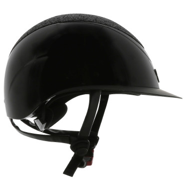 Casque Equithème Wings Noir brillant lamé