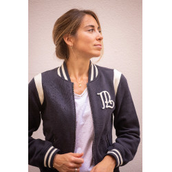 Sweat Pénélope University Marine / off white Bleu marine