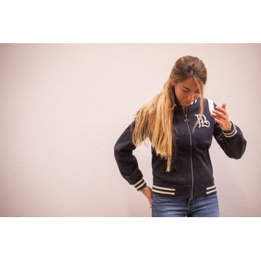 Sweat Pénélope University Marine / off white Bleu marine