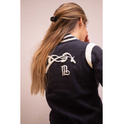 Sweat Pénélope University Marine / off white Bleu marine