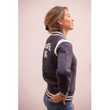 Sweat Pénélope University Marine / off white Bleu marine