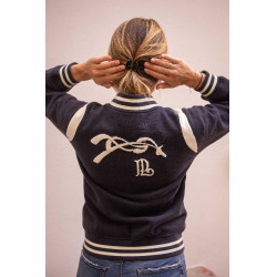 Sweat Pénélope University Marine / off white Bleu marine