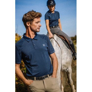 Polo Equithème Eric Bleu marine Polo Equithème Eric Bleu marine