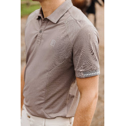 Polo Equithème Eric Taupe Bruin