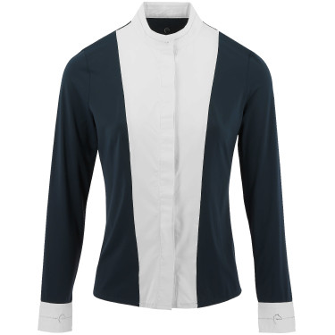 Overhemd Equithème Julia Marineblauw Overhemd Equithème Julia Marineblauw