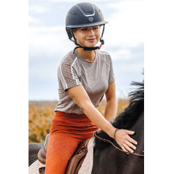 T-shirt Equithème Marion Taupe Marron T-shirt Equithème Marion Taupe Marron