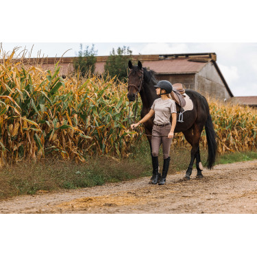 T-shirt Equithème Marion Taupe Marron T-shirt Equithème Marion Taupe Marron