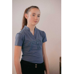 Polo Iliana Pénélope Blauw / grijs