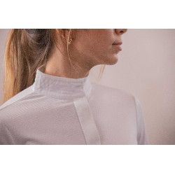 Polo de concours Pénélope Las Honey manches longues Blanc