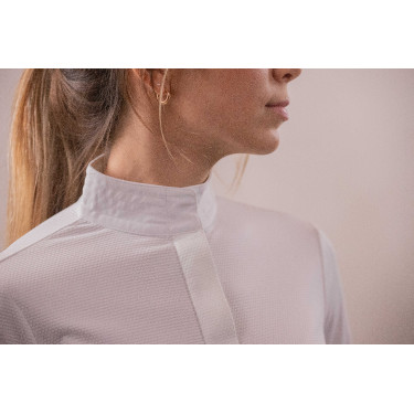 Polo de concours Pénélope Las Honey manches longues Blanc