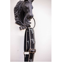 Schouderriem Pénélope Logo Zwart / écru Schouderriem Pénélope Logo Zwart / écru