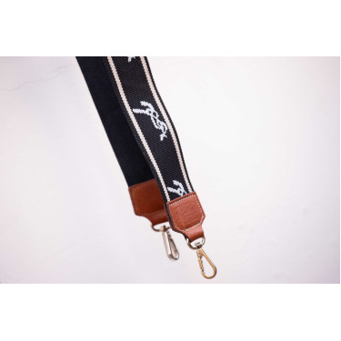 Bandoulière Pénélope Logo Noir / écru
