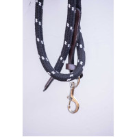 Longe Pénélope Corde et cuir Havane Marron
