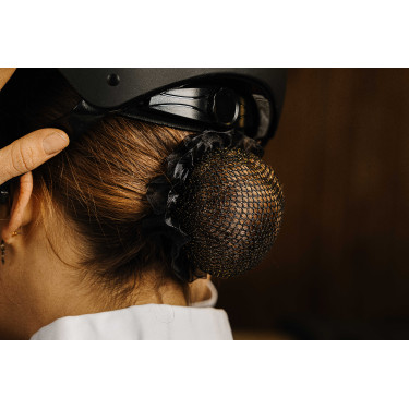 Résille pour cheveux Equithème Shiny Noir