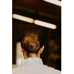 Barrette résille pour cheveux Equithème Filet Noir