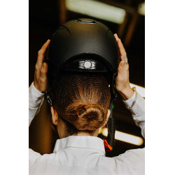 Barrette résille pour cheveux Equithème Filet Marron