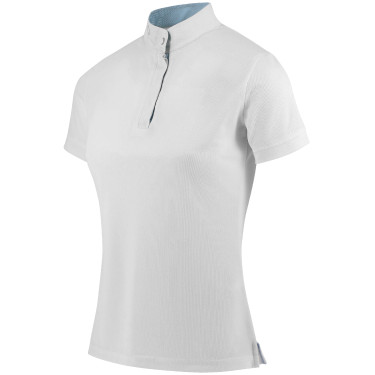 Polo mesh Equithème Betty Blanc