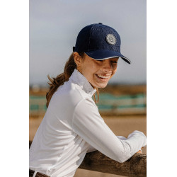 Polo mesh Equithème Buffy Blanc