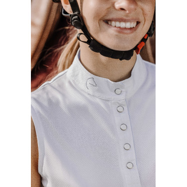 Polo mesh Equithème Molly Blanc