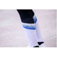 Paardrijsokken Pénélope Fun Blauw / wit