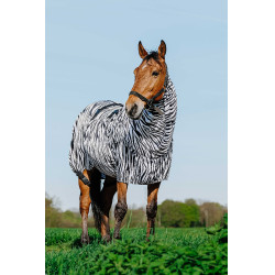 Anti-eczeem deken zebra Riding World Zwarte / witte zebra Motieven Anti-eczeem deken zebra Riding World Zwarte / witte zebra Motieven