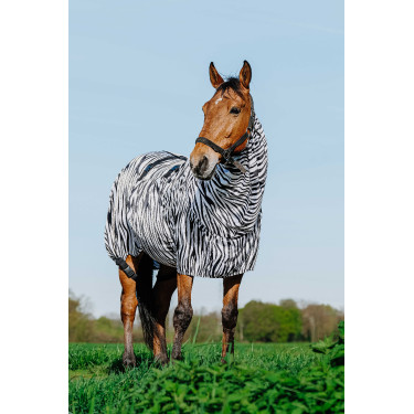 Anti-eczeem deken zebra Riding World Zwarte / witte zebra Motieven Anti-eczeem deken zebra Riding World Zwarte / witte zebra Motieven