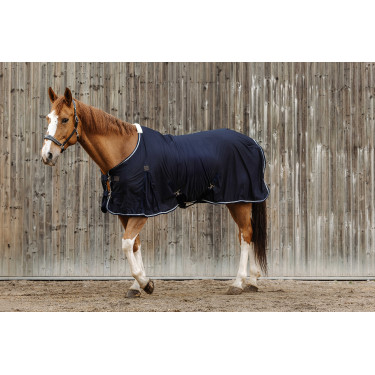 Equithème Micro mesh overhemd Marineblauw Equithème Micro mesh overhemd Marineblauw