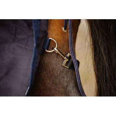 Overhemd Equithème Vague Marineblauw