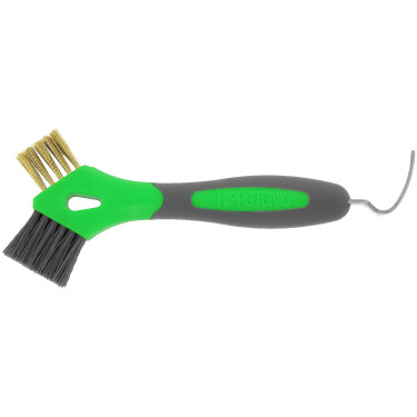 Cure-pieds brosse métal Hippotonic 3 en 1 Vert