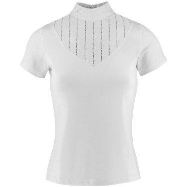 Polo Equithème Funza Manches courtes Blanc Polo Equithème Funza Manches courtes Blanc