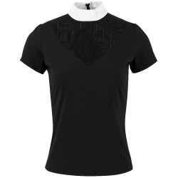 Polo Equithème Funza Manches courtes Noir