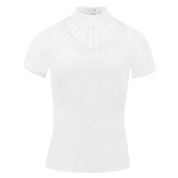 Polo Equithème London Enfant Blanc