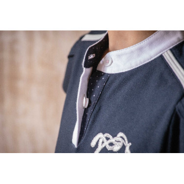 Polo Evrim Eden door Pénélope Marineblauw