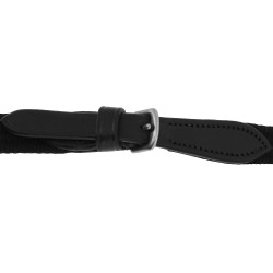 Teugels riemen Eric Thomas 16mm Zwart Teugels riemen Eric Thomas 16mm Zwart