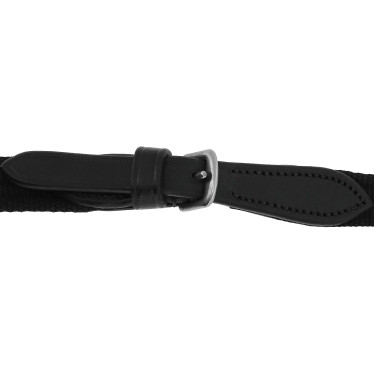 Teugels riemen Eric Thomas 16mm Zwart Teugels riemen Eric Thomas 16mm Zwart