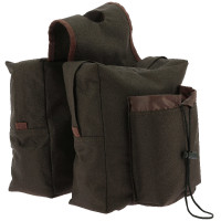 Randol's Western dubbele zadeltas Bruin