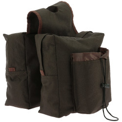 Randol's Western dubbele zadeltas Bruin